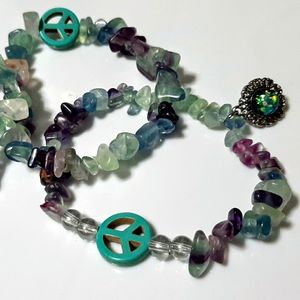 Blue Peace Sign Stack